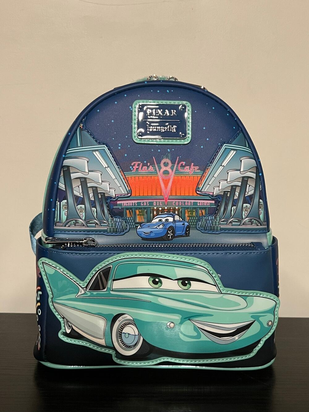 Loungefly Pixar Cars Flo’s V8 Cafe Radiator Springs Mini Backpack